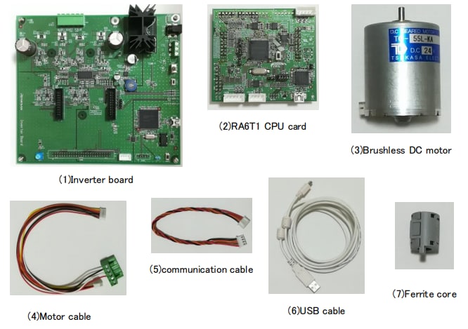 Renesas Electronics Système d'évaluation de commande moteur RA6T1
